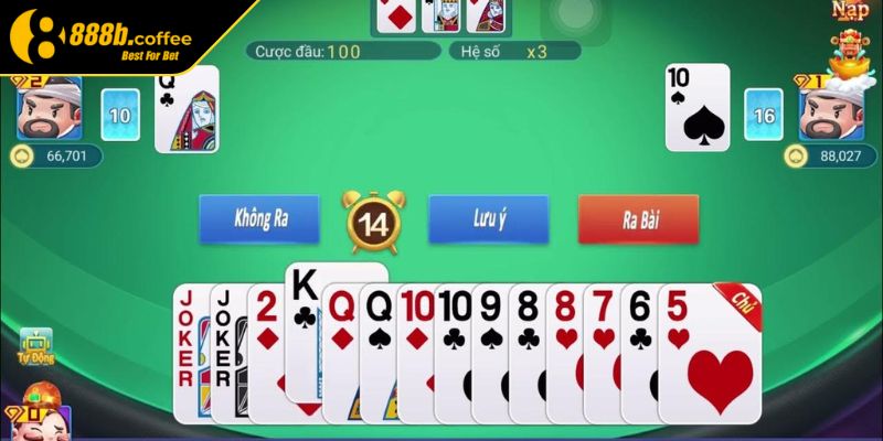 Số lượng người chơi bài Nhất Nhì Ba 888B
