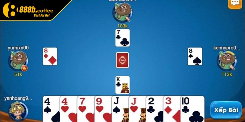 Cách chơi bài Tấn 888B khởi động