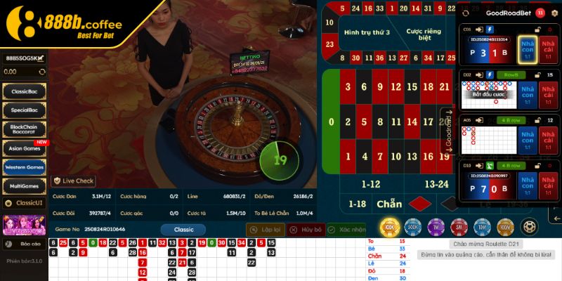 Roulette tại Dream Gaming 888B