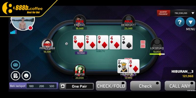 Poker tại Sexy Gaming 888B